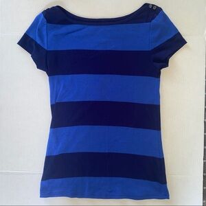 Old Navy || Striped Short Sleeve T-Shirt; Blue; Size M